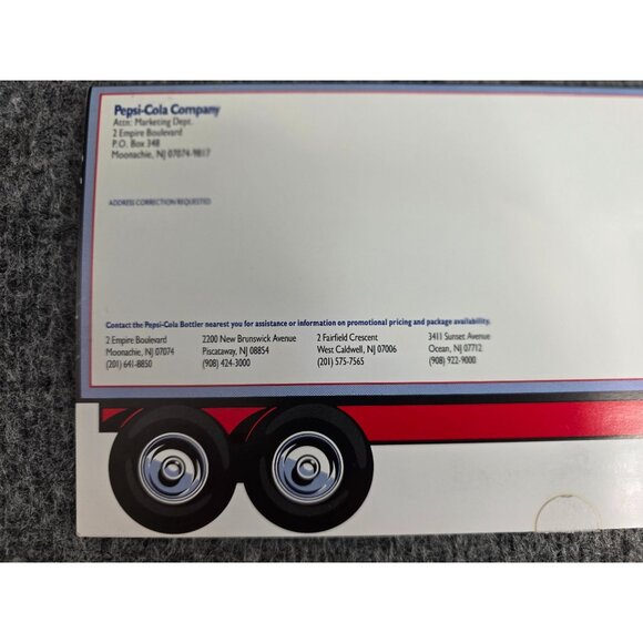 Pepsi Truck-Shaped Advertising Brochure with Beverage Lineup Display - Picture 7 of 9